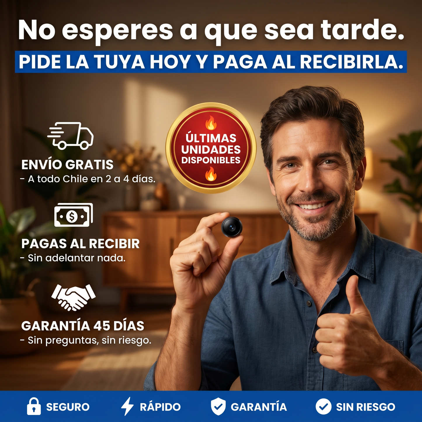 Opticus Mini Cam™ — Porque en Chile ya no basta con cerrar la puerta con llave