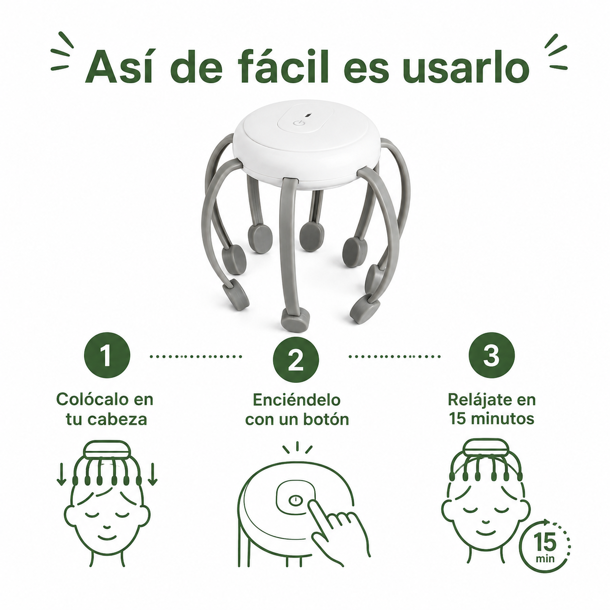 Edicion Ltda | Senvi™  Masajeador de Cabeza Portátil