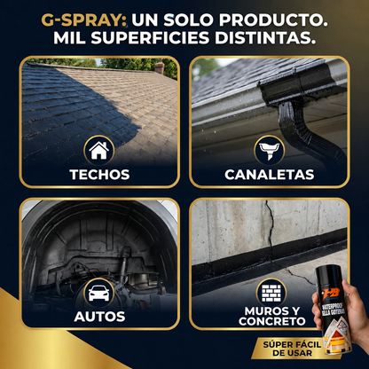 G-Spray Adiós Filtraciones — Sellador Elástico Anti Goteras 700ml