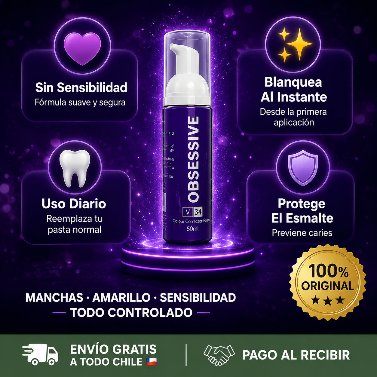 Ultimas Unidades | Obesessive Pasta Dental Blanqueadora