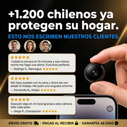 Opticus Mini Cam™ — Porque en Chile ya no basta con cerrar la puerta con llave