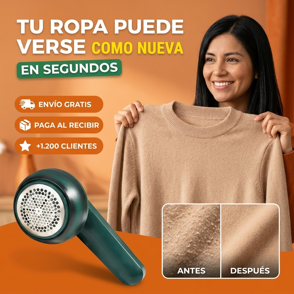 PelusClean™ PRO Quita Pelusas Eléctrico Recargable