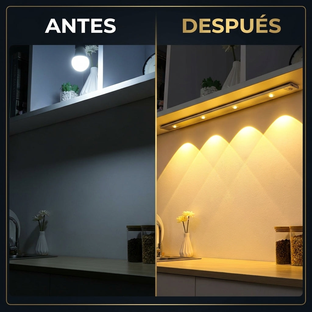 Lázaros Smart Glow | Barra Led Moderna Con Sensor