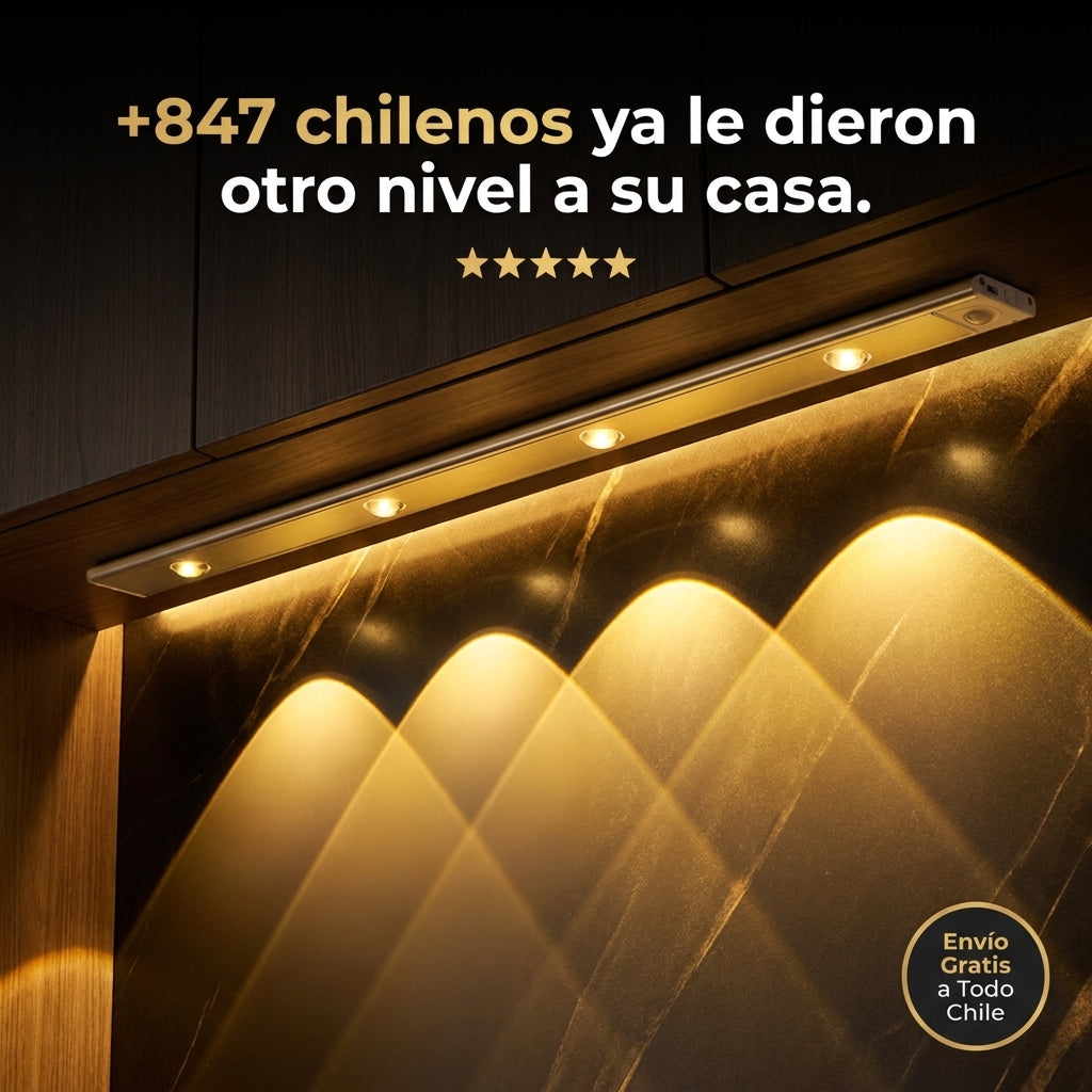 Lázaros Smart Glow | Barra Led Moderna Con Sensor