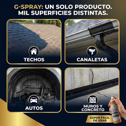 G-Spray Adiós Filtraciones — Sellador Elástico Anti Goteras